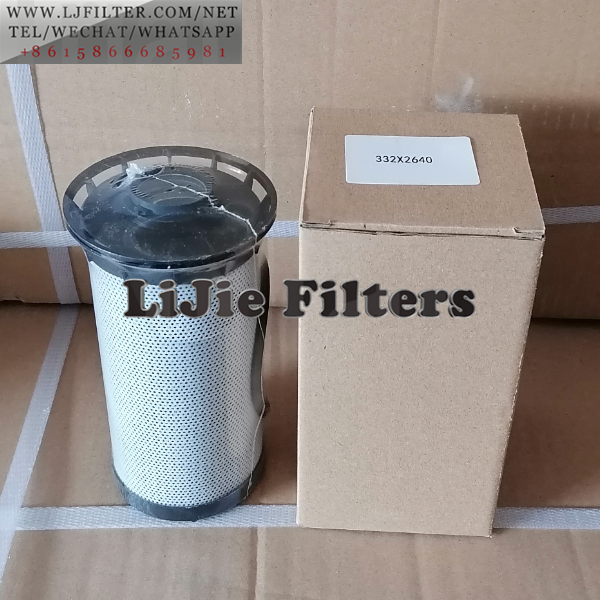 332x2640 Hydraulic Filter For JCB Machinery
